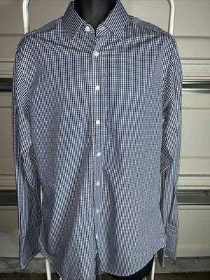 Camisa de vestir Hawes & Curtis para hombre 16/36 Jermyn Street St James calce ajustado puño francés Foto 1 de 4