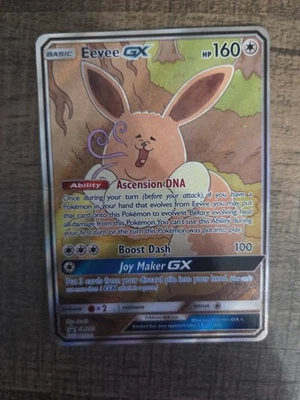 Pokémon TCG Eevee Gx Full Art Black Star Promo Sun & Moon Nm - Image 1 of 4