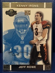 2007 Topps Co-Signers IRONS/ROWE Changing Faces Blue Gold /349 RC #56 BENGALS - Picture 1 of 2