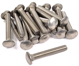 Boulon de chariot en acier inoxydable 18 pièces -3/8"-16 x 2-1/2" - Photo 1/1