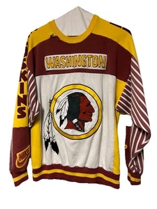 NIKE Rare Vintage Sweatshirt Washington Redskins Large Crewneck Pullover - - Picture 1 of 8