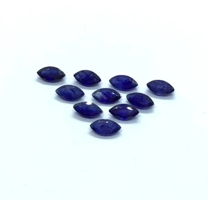 AAA Quality Sapphire Marquise Cut Glass Filled Loose Gemstone For Making Jewelry - Picture 1 of 7
