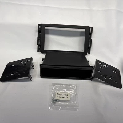 Metra 99-3321B Single/Double DIN Matte Black Stereo Dash Kit with Pocket - Image 1 of 2