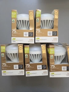 5 bundle! NIB! EcoSmart LED Dimmable BR30 Lamp 800 Lumens (75W equivalent) NIB!! - Picture 1 of 2