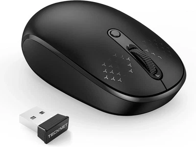 Tecknet Wireless Mouse 2.4g Quiet Computer Mouse With Usb Receiver - Image 1 of 3