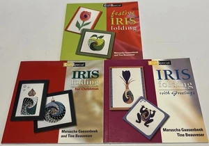🎄Craft Special Iris Folding X 3 Festive Christmas Greetings - Foto 1 di 6