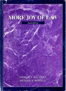 More joy of law Dagmar Halamka Michael Botello 2000 4th Ed Paperback - Picture 1 of 1