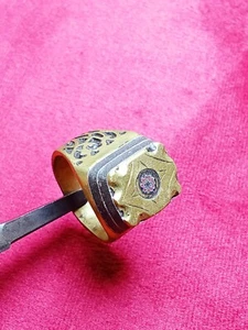 Anillo romano de bronce extremadamente antiguo increíble tipo raro - Imagen 1 de 4