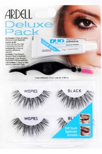 Künstliche Wimpern Falsche Wimpern Ardell Kit Deluxe Pack Wispies Black Set x3 - Bild 1 von 2