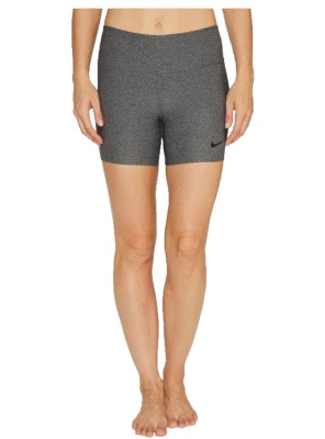 NEW NIKE [S] Women's 5.0" DRI-FIT POWER Yoga/Gym Shorts-Grey 839913-071 - Image 1 of 3