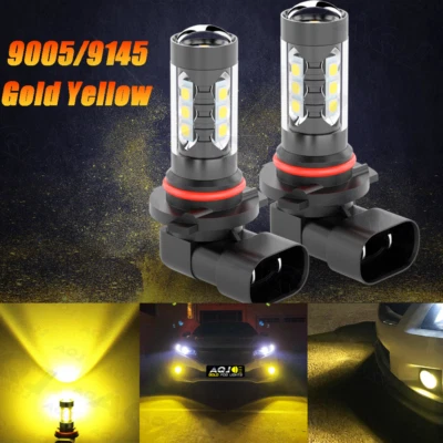 For Dodge RAM 1500 2500 3500 03-2018 9005 LED Fog Light Golden Yellow Bulbs - Image 1 of 4