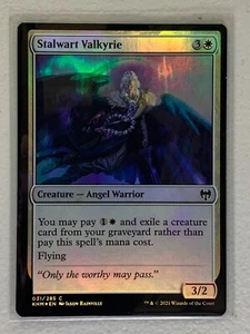 Stalwart Valkyrie 031/285 Foil Common - MTG Kaldheim Unit #1 - Foto 1 di 2