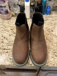 Men Wolverine Floorhand Soft Toe Waterproof Work Boot Brand New Dark Brown Sz10 - Picture 1 of 8
