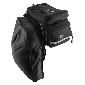 Sunlite Rackpack Mediano con Bolsa de Alforja de Bicicleta/Correas de Tela/12,6X5,5X7,9/19 - Imagen 1 de 2