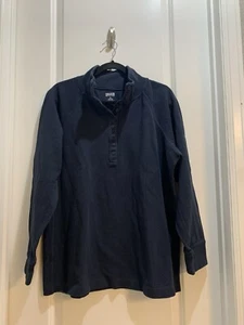 Duluth Trading Co. Collared Langarmshirt Herren XL Polo Arbeitshemd dunkelblau - Bild 1 von 6