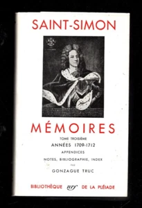 Pléiade. SAINT-SIMON. Mémoires tome III.  NRF 1951. Neuf avec étui et rhodoïd - Imagen 1 de 2