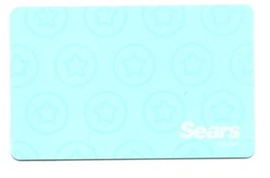 Sears 2006 Light Blue With Stars Gift Card No $ Value Collectible - Picture 1 of 1