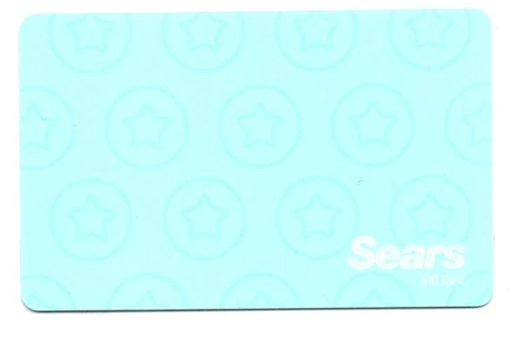 Sears 2006 Light Blue With Stars Gift Card No $ Value Collectible - Image 1 of 1