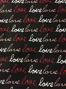 Love LOVE LOVE Stoff 1 Yard 100 % Baumwolle SELTEN NICHT MEHR ERHÄLTLICH kostenloser Versand GT1 - Bild 1 von 5