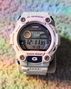 RARE Casio G-Shock G-7900A-7 White "Rescue" edition Tide/Moon Watch New Battery - Picture 1 of 4