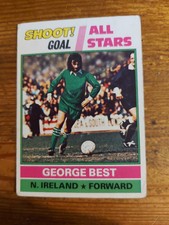 George Best Topps 1976 7 All Stars Card Good Condition