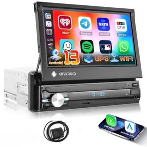 Android 13 7" Autoradio MP5 GPS Navi Bluetooth Carplay WIFI USB FM AUX-in 1 Din - Bild 1 von 19