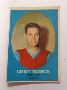 A.& B.C. 1962 FOOTBALLERS # 39 - JIMMY ROBSON (Burnley) ORIGINAL GUM CARD - Bild 1 von 2