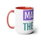 80s/Mothers Day Two-Tone Coffee Mugs, 15oz