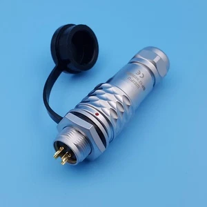 1Set SF12 Waterproof 4 Pin IP67 Metal Push-Pull Aviation Plug Cable Connector - Picture 1 of 6