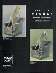 WILLIAM WEGMAN 2 Lithographs Art Gallery 1994 Print Ad - Picture 1 of 1