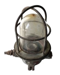 Vintage Brass Hanging Light Lamp Antique - Picture 1 of 2