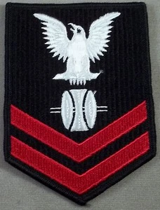 US Navy Petty Officer 2nd Class Opticalman Embroidered Sleeve Rate - Picture 1 of 2