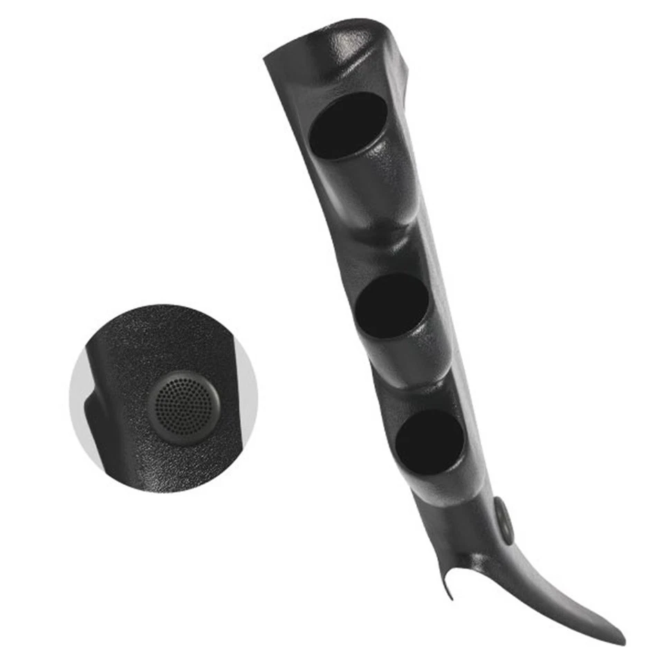 GlowShift grafito triple calibre pilar pod con orificio de altavoz para 00-06 GMC Sierra Foto 1 de 3