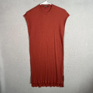 Eileen Fisher Damen Kleid Größe XS weinrot rot ärmellos gerippt - Bild 1 von 7
