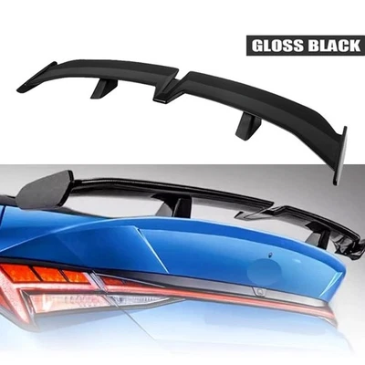 For Hyundai Sonata 55" Rear Trunk Spoiler PRO Racing Rear GT Wing Gloss Black Foto 1 de 4