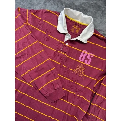 Red Jacket Arizona State Sun Devils Rugby Shirt Striped Long Sleeve Size L - Image 1 of 4