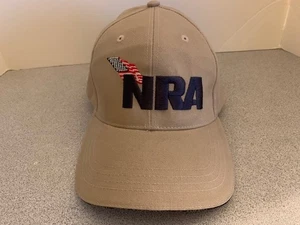 NRA "Support Our Troops" Collectible Beige Adjustable Adult BASEBALL CAP - Picture 1 of 5