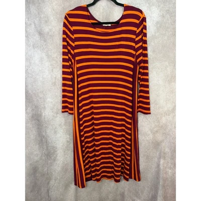 NWT Fanfare Virginia Tech VT Hokies Women's XX Stripe Long Slv Dress Size XXL - Image 1 of 4