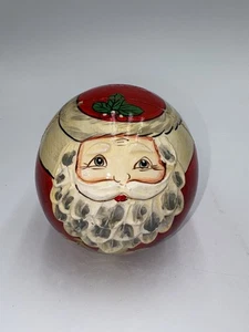 Runde Kreis Weihnachtsmann verschachtelte Puppe Weihnachtsdeko - Bild 1 von 7