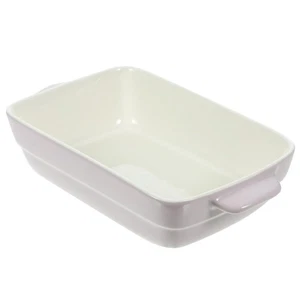  2 stücke Praktische Ofen Kuchen Pan Keramik Backschale Rechteckige Grillplatte - Bild 1 von 12