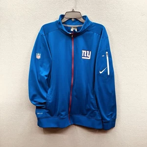 De Colección Nike NFL New York Giants Chaqueta Cremallera Completa Para Hombre’s L Sobre el Campo Dri-Fit Bolsillos NY - Imagen 1 de 6