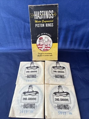 Anillos de pistón estándar Hastings 5917 para motor Honda B16 - NOS OEM Foto 1 de 4