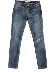 Dittos Low Rise Denim Jeans Womens Size 27 Skinny Slim Leg Stretch Medium Wash - Picture 1 of 11