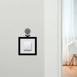 Light Switch Surround Single Flower Decorative Switch Plate Cover Frame - Picture 1 of 9
