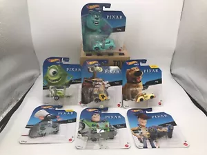 Hot Wheels Disney Pixar Personaje Coches JUEGO COMPLETO DE 7 COCHES - WALL-E, REMY, BUZZ, - Imagen 1 de 5