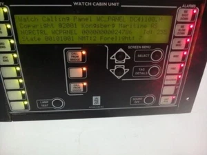 Kongsberg 8100261 Rev A Watch Cabin Unit 6200364 Rev B7 WCU/LCD Panel DC41100.H - Picture 1 of 17