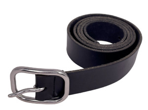 GAP Men Genuine Cow Leather Black Belt w/ Silver Bucklee Size Large 38-40