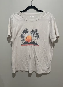T-shirt grafica vecchia marina bianca - grande - Foto 1 di 3