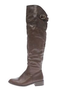 Womens 223045 Bucco 'Danica' Brown Over Knee High Tall Boots Shoes Size 8 M