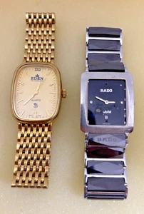 RADO,EDEN Lot 2 watches Swiss made.Not working for repairs or spare parts.Quartz - Picture 1 of 12